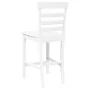 Barhocker 2 Stück Massivholz Weiß Gummi von , Küchenhocker - Ref: Foro24-4102543, Preis: 128,71 €, Rabatt: %