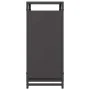 Leñero negro 44x28x65 cm Acero laminado en frío de , Bolsas y soportes de leña - Ref: Foro24-864195, Precio: 57,95 €, Descuen...