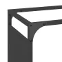 Leñero negro 44x28x65 cm Acero laminado en frío de , Bolsas y soportes de leña - Ref: Foro24-864195, Precio: 57,95 €, Descuen...