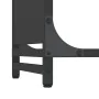 Leñero negro 44x28x65 cm Acero laminado en frío de , Bolsas y soportes de leña - Ref: Foro24-864195, Precio: 57,95 €, Descuen...