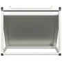 White firewood rack 70x43x34.5 cm Cold rolled steel by , Firewood bags and holders - Ref: Foro24-864174, Price: 58,14 €, Disc...