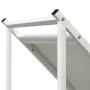 White firewood rack 70x43x34.5 cm Cold rolled steel by , Firewood bags and holders - Ref: Foro24-864174, Price: 58,14 €, Disc...