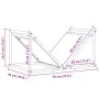 White firewood rack 70x43x34.5 cm Cold rolled steel by , Firewood bags and holders - Ref: Foro24-864174, Price: 58,14 €, Disc...