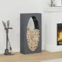 Anthracite firewood rack 50x23x100 cm Cold rolled steel by , Firewood bags and holders - Ref: Foro24-864183, Price: 90,45 €, ...