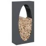 Anthracite firewood rack 50x23x100 cm Cold rolled steel by , Firewood bags and holders - Ref: Foro24-864183, Price: 90,45 €, ...