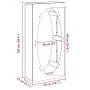 Anthracite firewood rack 50x23x100 cm Cold rolled steel by , Firewood bags and holders - Ref: Foro24-864183, Price: 90,45 €, ...