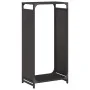 Schwarzer Holzträger 44x28x90 cm Kaltgewalzter Stahl von , Brennholztaschen und -halter - Ref: Foro24-864207, Preis: 58,50 €,...