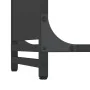 Schwarzer Holzträger 44x28x90 cm Kaltgewalzter Stahl von , Brennholztaschen und -halter - Ref: Foro24-864207, Preis: 58,50 €,...