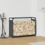 Anthrazit-Holzofen 90x28x65 cm Kaltgewalzter Stahl von , Brennholztaschen und -halter - Ref: Foro24-864205, Preis: 61,14 €, R...