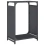 Anthracite firewood rack 44x28x65 cm Cold rolled steel by , Firewood bags and holders - Ref: Foro24-864197, Price: 52,76 €, D...