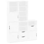 5 units of "ODDA" auxiliary cabinets, white, 40x24x79 cm, made of pine wood. by , Sideboards - Ref: Foro24-3365361, Price: 26...