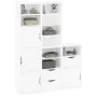 5 units of "ODDA" auxiliary cabinets, white, 40x24x79 cm, made of pine wood. by , Sideboards - Ref: Foro24-3365361, Price: 26...