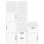 5 units of "ODDA" auxiliary cabinets, white, 40x24x79 cm, made of pine wood. by , Sideboards - Ref: Foro24-3365361, Price: 26...