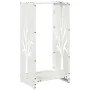 Weißer Holzstapel 40x30x80 cm Kaltgewalzter Stahl von , Brennholztaschen und -halter - Ref: Foro24-864226, Preis: 57,83 €, Ra...
