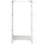Weißer Holzstapel 40x30x80 cm Kaltgewalzter Stahl von , Brennholztaschen und -halter - Ref: Foro24-864226, Preis: 57,83 €, Ra...