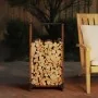 Leñero 40x30x80 cm acero corten de , Bolsas y soportes de leña - Ref: Foro24-864230, Precio: 56,45 €, Descuento: %