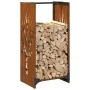 Leñero 40x30x80 cm acero corten de , Bolsas y soportes de leña - Ref: Foro24-864230, Precio: 56,45 €, Descuento: %