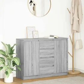 Sideboard with Sonoma grey drawers 100.5x35x76 cm by , Sideboards - Ref: Foro24-3328449, Price: 141,47 €, Discount: %