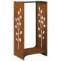 Firewood rack 40x30x80 cm corten steel by , Firewood bags and holders - Ref: Foro24-864224, Price: 54,52 €, Discount: %