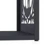 Anthracite firewood holder 40x40x40 cm Cold rolled steel by , Firewood bags and holders - Ref: Foro24-864251, Price: 45,21 €,...