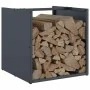 Anthracite firewood holder 40x40x40 cm Cold rolled steel by , Firewood bags and holders - Ref: Foro24-864239, Price: 48,17 €,...