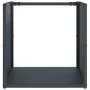 Anthracite firewood holder 40x40x40 cm Cold rolled steel by , Firewood bags and holders - Ref: Foro24-864239, Price: 48,17 €,...