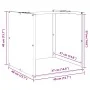 Anthracite firewood holder 40x40x40 cm Cold rolled steel by , Firewood bags and holders - Ref: Foro24-864239, Price: 48,17 €,...