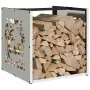 Holzträger 40x40x40 cm Edelstahl von , Brennholztaschen und -halter - Ref: Foro24-864253, Preis: 52,20 €, Rabatt: %