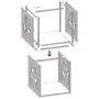 Holzträger 40x40x40 cm Edelstahl von , Brennholztaschen und -halter - Ref: Foro24-864253, Preis: 52,20 €, Rabatt: %