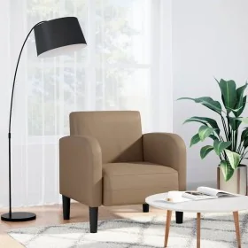 Armchair with armrests, cappuccino color, 54 cm, synthetic leather. by , Armchairs - Ref: Foro24-4100533, Price: 132,08 €, Di...