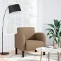 Armchair with armrests, cappuccino color, 54 cm, synthetic leather. by , Armchairs - Ref: Foro24-4100533, Price: 132,08 €, Di...