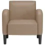 Armchair with armrests, cappuccino color, 54 cm, synthetic leather. by , Armchairs - Ref: Foro24-4100533, Price: 132,08 €, Di...