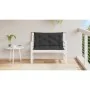 Garden bench cushion in black Oxford fabric 100x(50+50)x7 cm by , Cushions for chairs and sofas - Ref: Foro24-314999, Price: ...