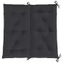 Garden bench cushion in black Oxford fabric 100x(50+50)x7 cm by , Cushions for chairs and sofas - Ref: Foro24-314999, Price: ...