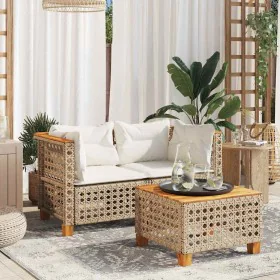 Corner garden sofas with 2 synthetic rattan beige cushions by , Outdoor sofas - Ref: Foro24-365937, Price: 191,48 €, Discount: %