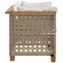 Corner garden sofas with 2 synthetic rattan beige cushions by , Outdoor sofas - Ref: Foro24-365937, Price: 191,48 €, Discount: %
