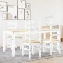 Juego de comedor Panama 5 pzas madera maciza de pino blanco de , muebles para cocinas y comedores - Ref: Foro24-3345211, Prec...