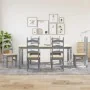 7-teiliges Esszimmer-Set Panama aus massivem grauem Kiefernholz. von , Möbelsets für Küchen und Esszimmer - Ref: Foro24-33452...