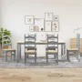 Panama 7-piece dining set made of solid gray pine wood by , Furniture sets for kitchens and dining rooms - Ref: Foro24-334521...