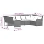 Gartensofas 3-teilig und Kissen aus schwarzem Kunststoff-Rattan von , Gartensets - Ref: Foro24-3365328, Preis: 622,33 €, Raba...