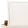 Liegestuhl mit cremefarbenen Kissen aus massivem Akazienholz. von , Liegen - Ref: Foro24-363284, Preis: 189,66 €, Rabatt: %