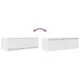TV-Möbel 2 Stück Weiß 80x31x25,5 cm aus Ingenieurholz von , TV-Möbel - Ref: Foro24-861509, Preis: 97,63 €, Rabatt: %
