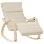 Cream-colored fabric rocking chair by , Rocking chairs - Ref: Foro24-352448, Price: 143,63 €, Discount: %