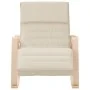 Cream-colored fabric rocking chair by , Rocking chairs - Ref: Foro24-352448, Price: 143,63 €, Discount: %
