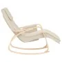 Cream-colored fabric rocking chair by , Rocking chairs - Ref: Foro24-352448, Price: 143,63 €, Discount: %