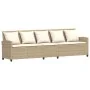 Juego de sofás jardín con cojines 4 pzas ratán sintético beige von , Gartensets - Ref: Foro24-3365340, Preis: 832,83 €, Rabat...