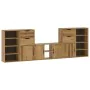 Muebles de TV 5 uds. con almacenaje "ODDA" madera maciza pino von , TV-Möbel - Ref: Foro24-3365368, Preis: 264,60 €, Rabatt: %
