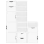 Armarios auxiliares 5 uds "ODDA" blanco 40x24x79 cm madera pino de , Aparadores - Ref: Foro24-3365363, Precio: 278,43 €, Desc...