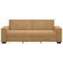 3-seater brown velvet sofa 180 cm by , Sofas - Ref: Foro24-4105037, Price: 256,24 €, Discount: %