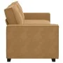 3-seater brown velvet sofa 180 cm by , Sofas - Ref: Foro24-4105037, Price: 256,24 €, Discount: %